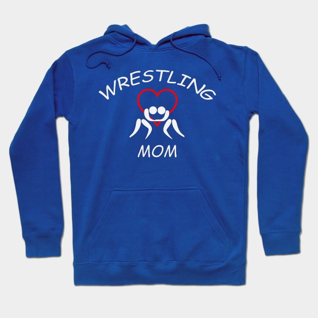 Wrestling Mom Heart Hoodie by outrigger